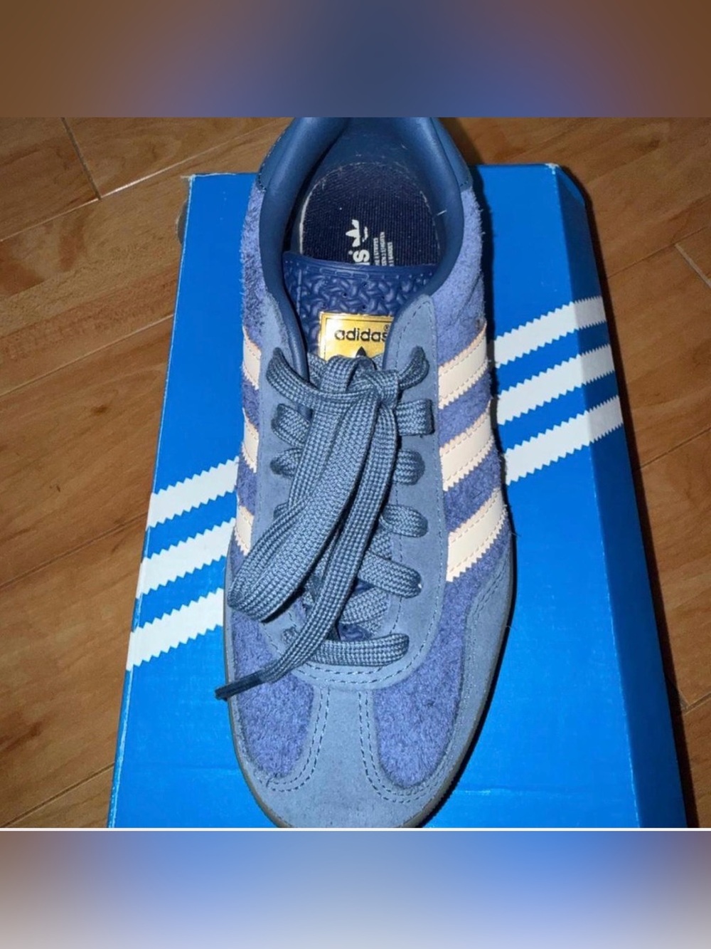 Adidas Gazelle Indoor 'Dark Blue Bliss Orange' sneakers - Picture 5 of 8
